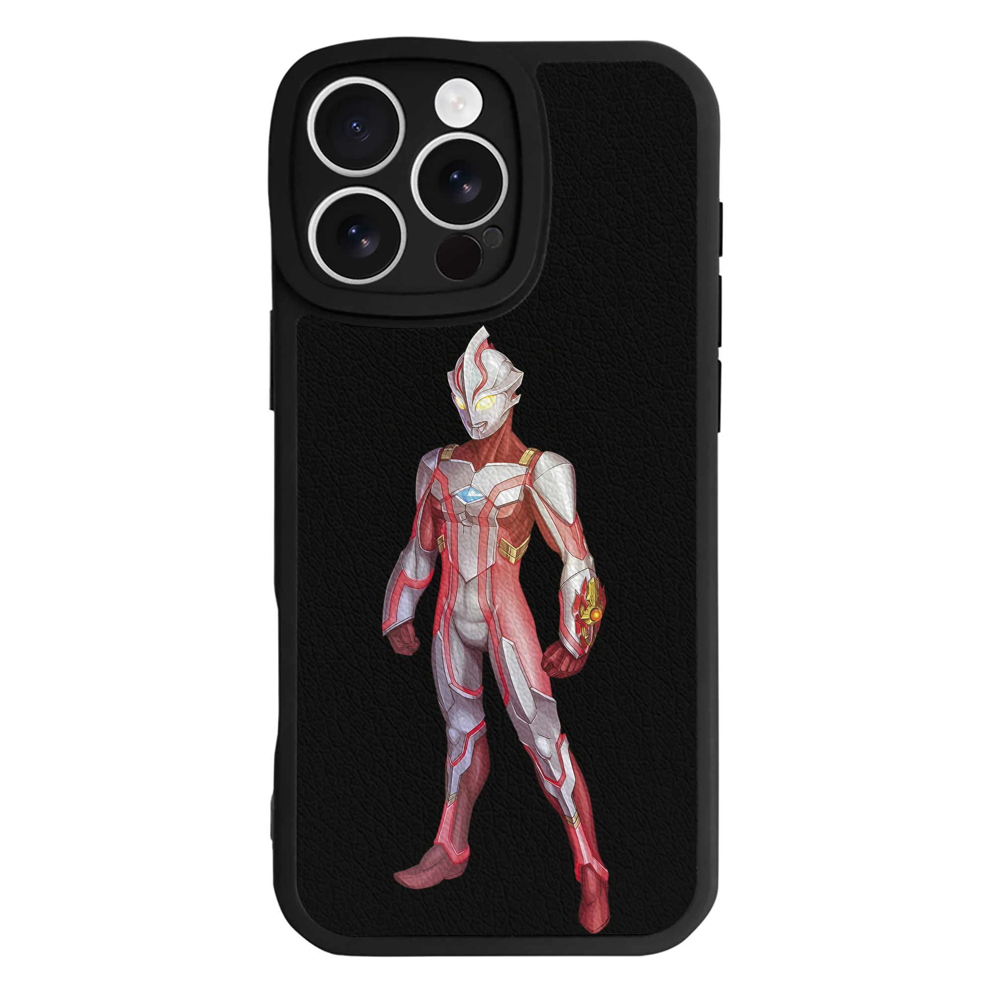 （画像用） ウルトラマン Ultraman 【iPhone 16シリーズ対応】シリコンスマホケース（レザー調） 材質：シリコン